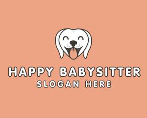 Cute Happy Dog logo design