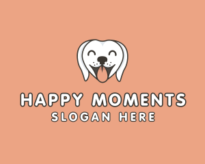 Cute Happy Dog logo design