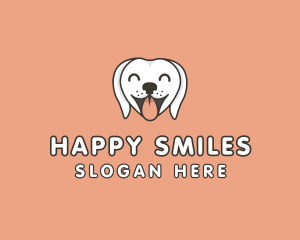 Cute Happy Dog logo design