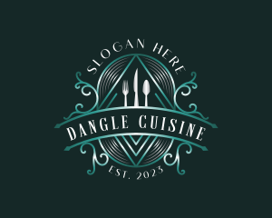 Cutlery Food Cuisine logo design