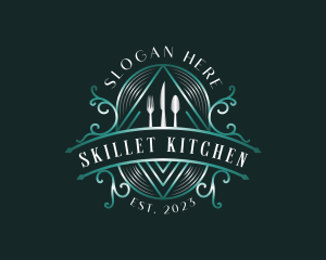 Cutlery Food Cuisine logo design