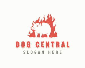 Pork Barbecue Grilling logo design