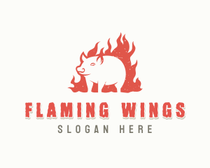 Pork Barbecue Grilling logo design