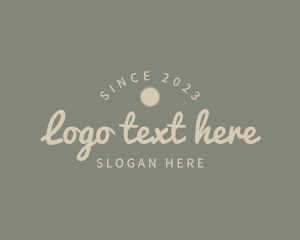 Simple Handwritten Cursive logo