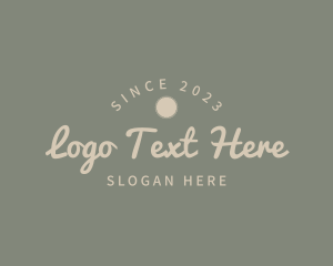 Simple Handwritten Cursive Logo