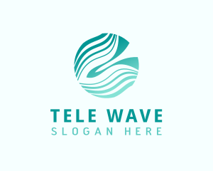 Gradient Wave Fintech logo design