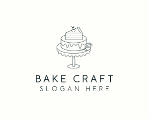 Cake Dessert Baker logo design