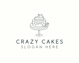 Cake Dessert Baker logo design