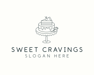 Cake Dessert Baker logo design