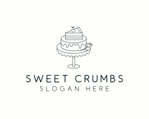 Cake Dessert Baker logo design