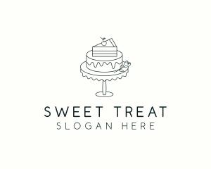 Cake Dessert Baker logo design