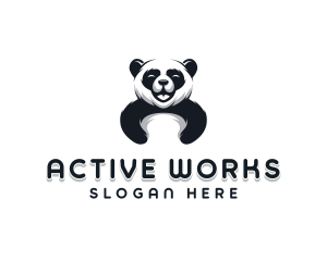 Panda Animal Bear logo design