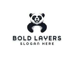 Panda Animal Bear logo design