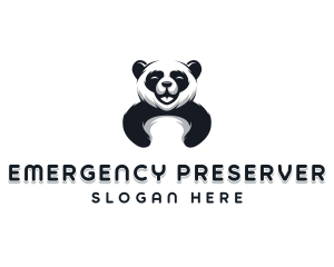 Panda Animal Bear logo design