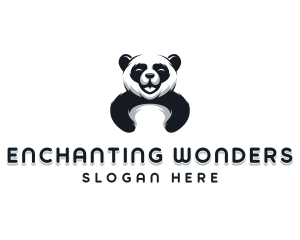 Panda Animal Bear logo design