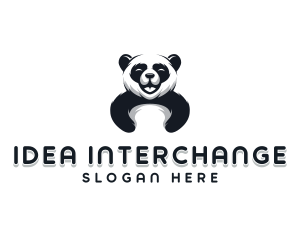 Panda Animal Bear logo design