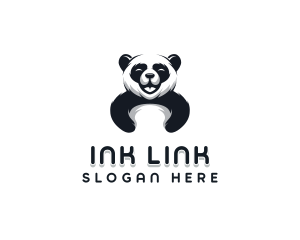 Panda Animal Bear logo design