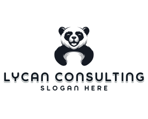 Panda Animal Bear logo design