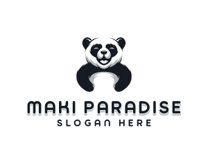 Panda Animal Bear logo design