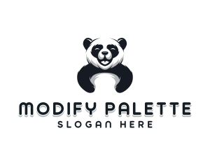 Panda Animal Bear logo design