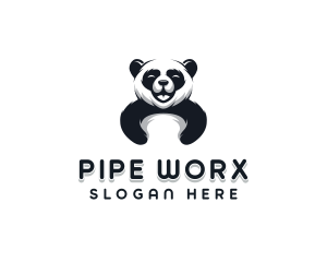 Panda Animal Bear logo design