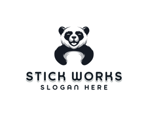 Panda Animal Bear logo design