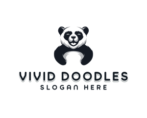 Panda Animal Bear logo design