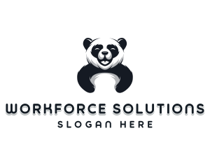 Panda Animal Bear logo design