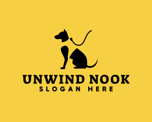 Canine Dog Leash logo design