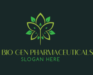 Medical Hemp Leaf logo design