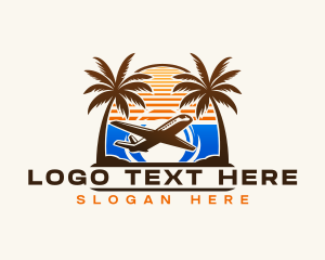 Palm Tree Airplane logo