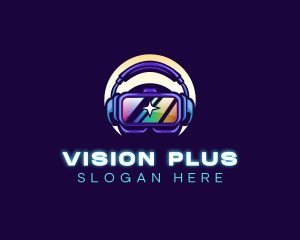 VR Headset Gaming  logo design