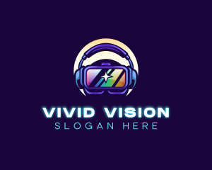 VR Headset Gaming  logo design