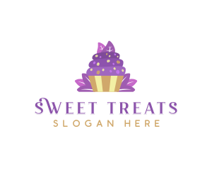 Sweet Pastry Cupcake logo design