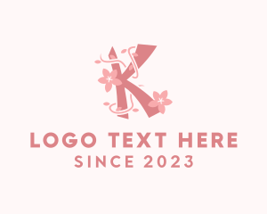 Japanese Flower Boutique Letter K logo