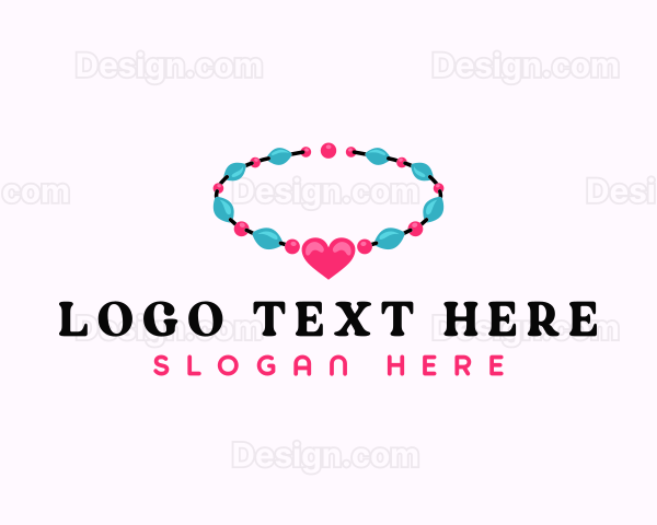 Heart Bracelet Beads Logo