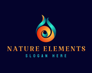 Flame Element Company logo design