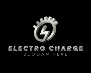 Electric Gear Charge logo design