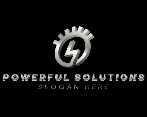 Electric Gear Charge logo design