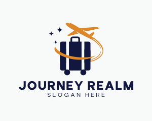 Travel Suitcase Airplane logo