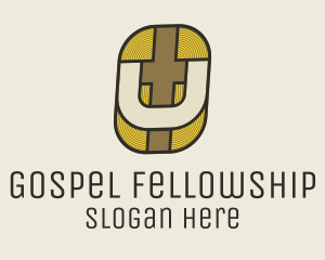 Risen Christ Cross Icon logo