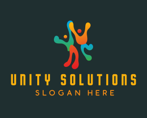 Fluid People Unity logo design