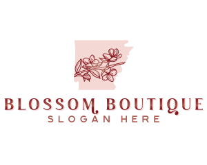 Blossom Flower Arkansas logo design