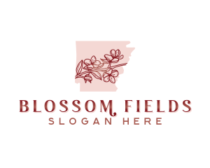 Blossom Flower Arkansas logo design