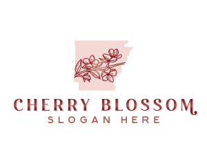 Blossom Flower Arkansas logo design