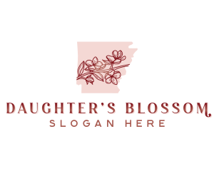 Blossom Flower Arkansas logo design