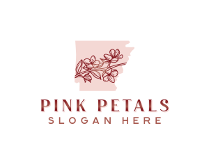 Blossom Flower Arkansas logo design