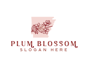 Blossom Flower Arkansas logo design