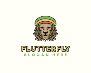 Rastafarian Reggae Lion Logo