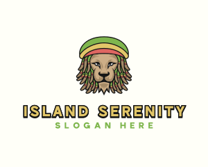 Rastafarian Reggae Lion logo